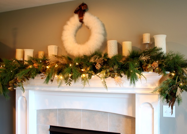 FREE Christmas Mantel | Just a Girl Blog